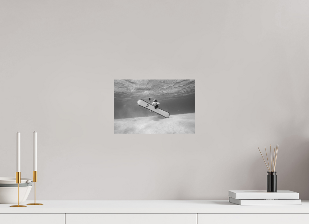 30 x 20 cm, Print Hahnemühle Bright white Underwater Snowboarding